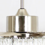 65" Modern Brushed Nickel DC Motor Downrod Mount Reversible Ceiling Fan with Lighting and Remote Control