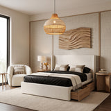 Minimalist Rattan Pendant Light 43 cm Diameter