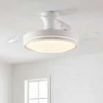Aura Ultra-Quiet DC Motor Ceiling Fan Ø91 cm with Retractable Blades and LED Light