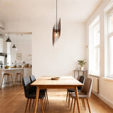 Handmade Scandinavian Wood Pendant Light for Kitchen Island