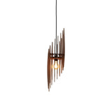 Handmade Scandinavian Wood Pendant Light for Kitchen Island