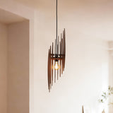 Handmade Scandinavian Wood Pendant Light for Kitchen Island