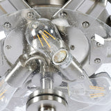 70" Modern Brushed Nickel DC Motor Downrod Mount Ceiling Fan with Lighting and Remote Control