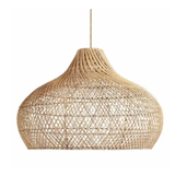 Natürliche Tropfenförmige Rattan-Deckenleuchte 