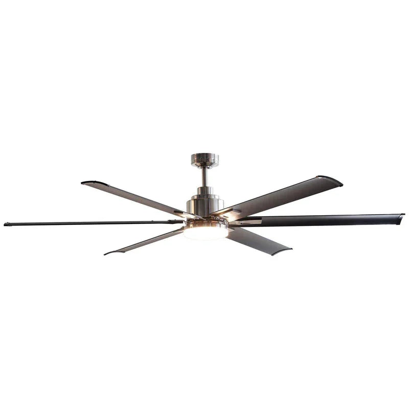 189 cm (72") Bankston Moderner DC-Motor-Deckenventilator mit Abwärtsstange, umkehrbarem Betrieb, Beleuchtung und Fernbedienung 
