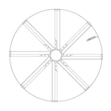 72" Bankston Modern Satin Nickel DC Motor Downrod Mount Ceiling Fan with LED Lighting and Remote Control