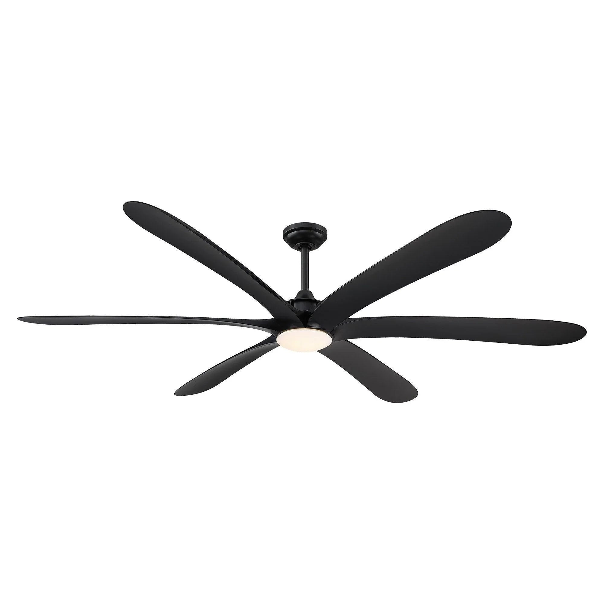189 cm (72") Jaydn Bauernhaus Deckenventilator mit Satin-Nickel-DC-Motor, Abhängemontage, umkehrbar, mit Beleuchtung und Fernbedienung 