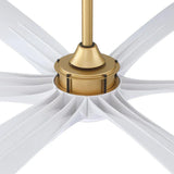 72" Jaydn Farmhouse Satin Nickel DC Motor Downrod Mount Reversible Ceiling Fan with Lighting and Remote Control
