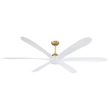 72" Jaydn Farmhouse Satin Nickel DC Motor Downrod Mount Reversible Ceiling Fan with Lighting and Remote Control