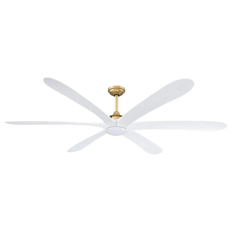 189 cm (72") Jaydn Bauernhaus Deckenventilator mit Satin-Nickel-DC-Motor, Abhängemontage, umkehrbar, mit Beleuchtung und Fernbedienung 