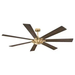 189 cm (72") Bauernhaus-DC-Motor Deckenventilator in gebürstetem Nickel mit Stangenmontage, umkehrbarer Funktion und Fernbedienung 