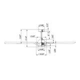 72" Farmhouse DC Motor Brushed Nickel Downrod Mount Reversible Ceiling Fan with Remote Control