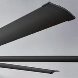 75" Industrial DC Motor Downrod Mount Reversible Ceiling Fan with Lighting and Remote Control