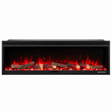 106 cm 42" CARRY Media Wall Electric Fire with 13 Flame Colors Built-In Electric Fire with Remote Control 750/1500W