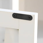 236cm White TV Stand With Storage Cabinet