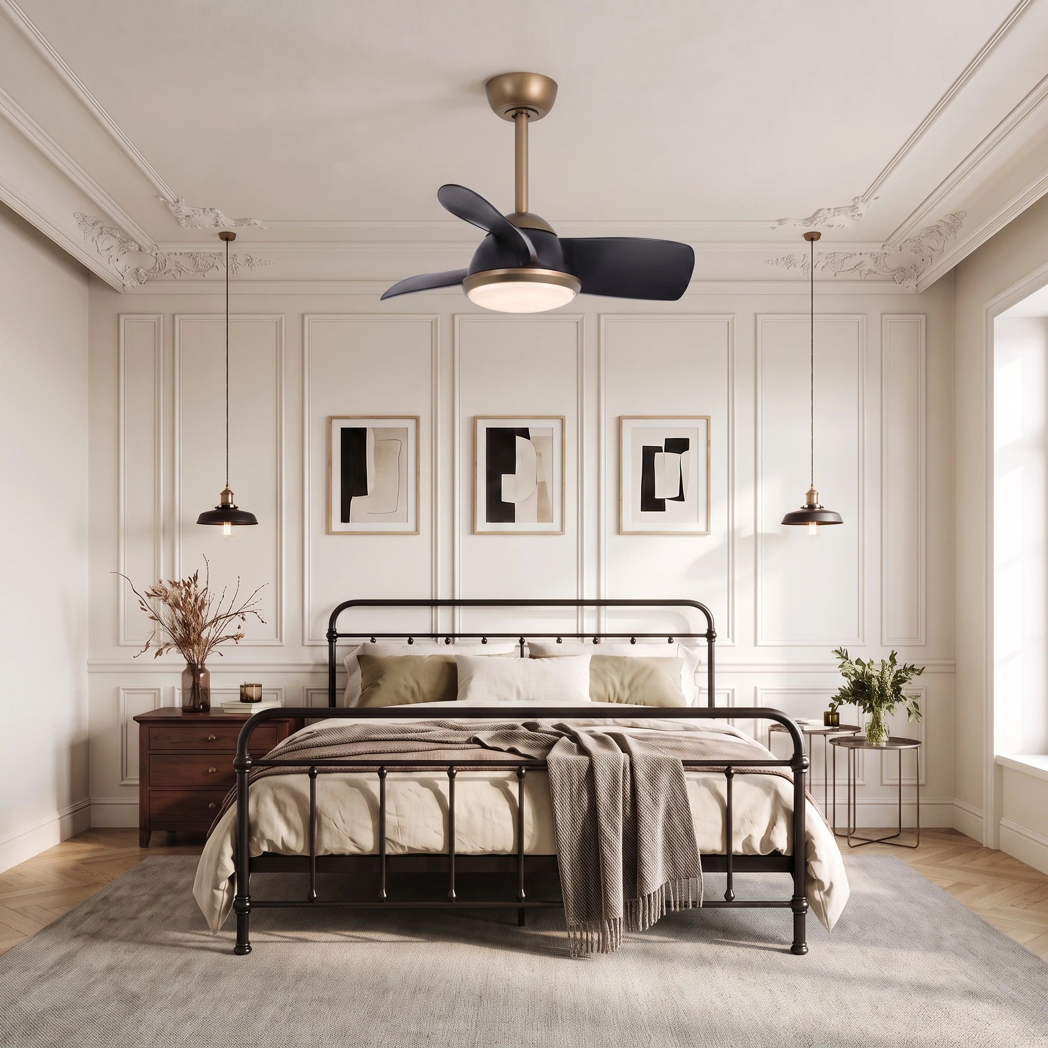 Colla Silent Ceiling Fan Ø 76 cm with LED Light