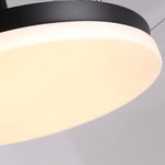 Cielo Ultra-Quiet DC Motor Black Ceiling Fan Ø106 cm with 3 Retractable Blades and LED Light