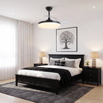 Cielo Ultra-Quiet DC Motor Black Ceiling Fan Ø106 cm with 3 Retractable Blades and LED Light