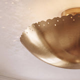 Scalloped-Edge Flush Mount Pendant Lights 42 cm Diameter