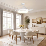 Serena Ultra-Quiet DC Motor Ceiling Fan Ø106 cm with 3 Retractable Blades and LED Light