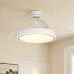 Serena Ultra-Quiet DC Motor Ceiling Fan Ø106 cm with 3 Retractable Blades and LED Light