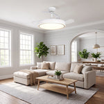 Serena Ultra-Quiet DC Motor Ceiling Fan Ø106 cm with 3 Retractable Blades and LED Light