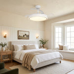 Serena Ultra-Quiet DC Motor Ceiling Fan Ø106 cm with 3 Retractable Blades and LED Light
