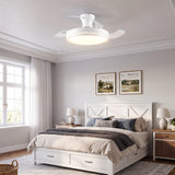 Aura ultraleiser Deckenventilator mit DC-Motor, Ø91 cm, mit einziehbaren Flügeln und LED-Licht 