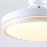 Aura ultraleiser Deckenventilator mit DC-Motor, Ø91 cm, mit einziehbaren Flügeln und LED-Licht 