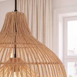 Modern Minimalist Weave Rattan Pendant Light 50 cm Diameter