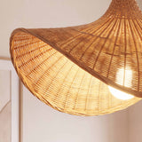 Wabi-Sabi Organic Bamboo Pendant Light 52 cm Diameter