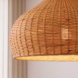 Tropische bamboe hanglamp met een diameter van 45 cm 