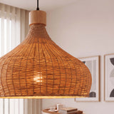 Tropische bamboe hanglamp met een diameter van 45 cm 
