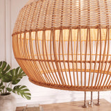 Minimalist Rattan Pendant Light 43 cm Diameter