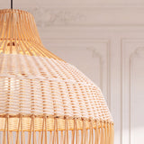 Minimalist Rattan Pendant Light 43 cm Diameter