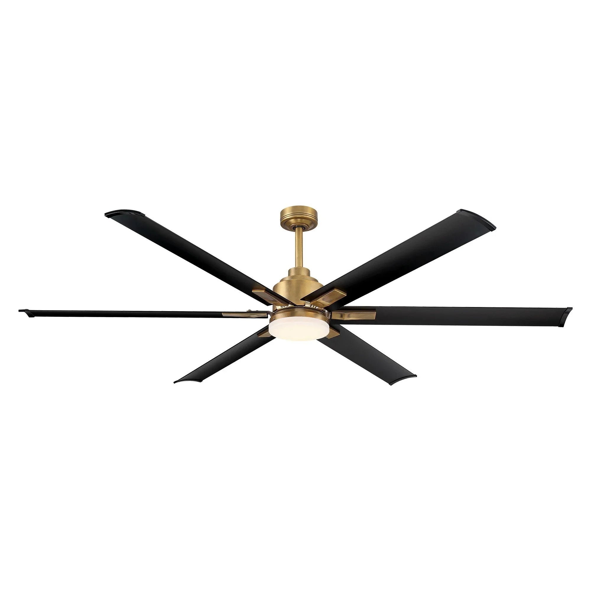 189 cm (72") Bankston Moderner DC-Motor-Deckenventilator mit Abwärtsstange, umkehrbarem Betrieb, Beleuchtung und Fernbedienung 