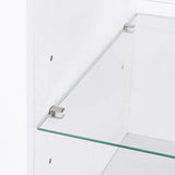 Black LED TV Stand with LED Shelf Lighting