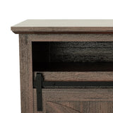 173cm/68" Farmhouse TV Stand with 23" Electric Fireplace Inset