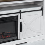 173cm/68" Farmhouse TV Stand with 23" Electric Fireplace Inset