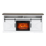 173cm/68" Farmhouse TV Stand with 23" Electric Fireplace Inset