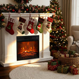 18" Moderner schwarzer Elektro-Kamineinsatz mit Fernbedienung 