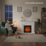 18" Moderner schwarzer Elektro-Kamineinsatz mit Fernbedienung 