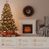 18" Moderner schwarzer Elektro-Kamineinsatz mit Fernbedienung 