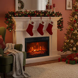 23" Einbau-Schwarzer Elektrokamin mit Fernbedienung 