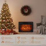 23" Einbau-Schwarzer Elektrokamin mit Fernbedienung 