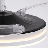 Serena Ultra-Quiet DC Motor Ceiling Fan Ø100 cm with 3 Retractable Blades and LED Light