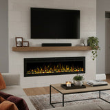 1880mm 74" EF74R Pro Wall Mounted Electric Fire with 13 Flame Colors Built-In Electric Fire with Remote Control 750/1500W