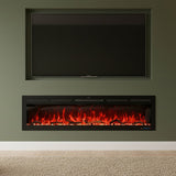 1067mm 42" EF42R Pro Built-In or Wall Mounted Electric Fire with 13 Flame Colors and Remote Control 750/1500W