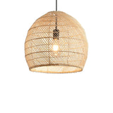 Earthy Minimalist Weave Rattan Pendant Light Ø40cm