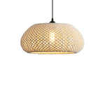 Bohemian Rustic Woven Cotton Pendant Light Ø48cm